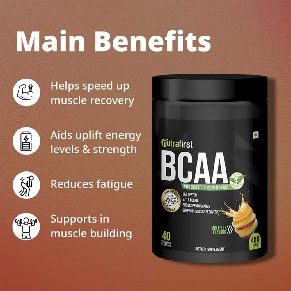 2 - NutraFirst BCAA Proteins,  0.88 lb  40 Servings  Mix Fruit (Pack of 2) 
