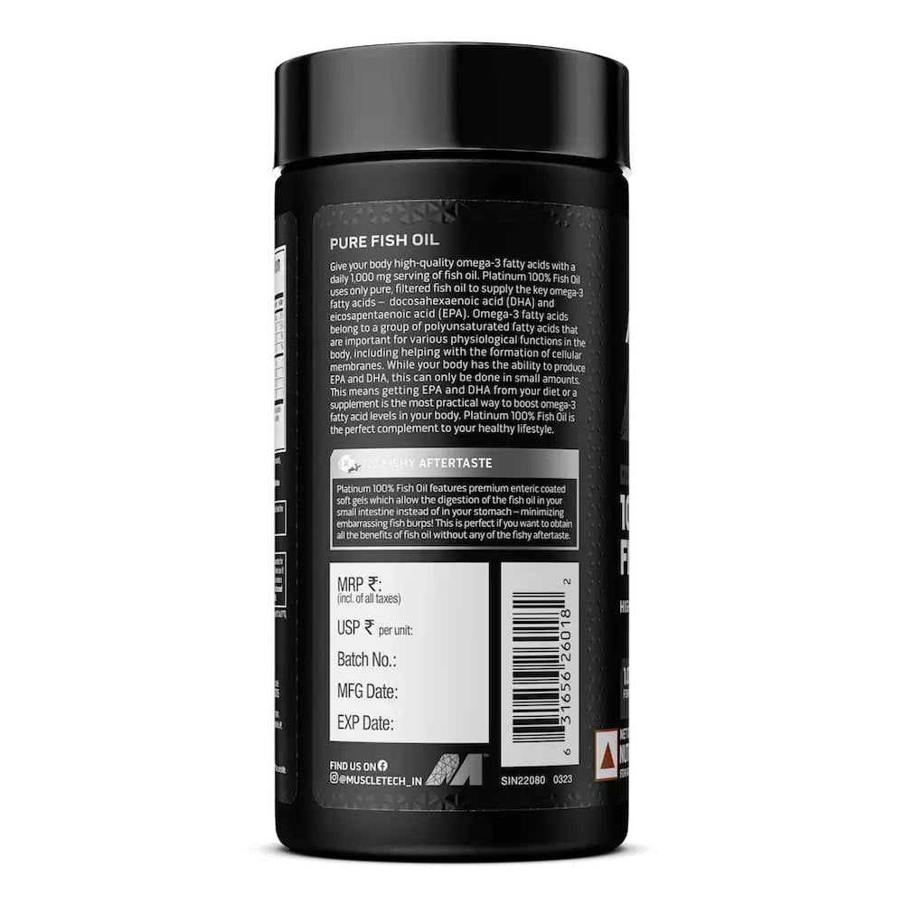 2 - MuscleTech Platinum100% Fish Oil,  100 softgels 