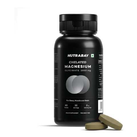 1 - Nutrabay Magnesium Glycinate 2000mg,  Unflavoured  60 tablet(s) 