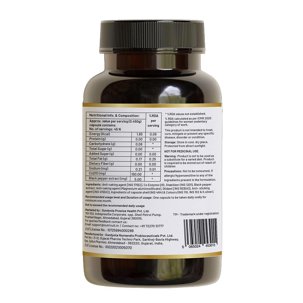 2 - NutriCult CoQ10 150mg,  45 veggie capsule(s) 