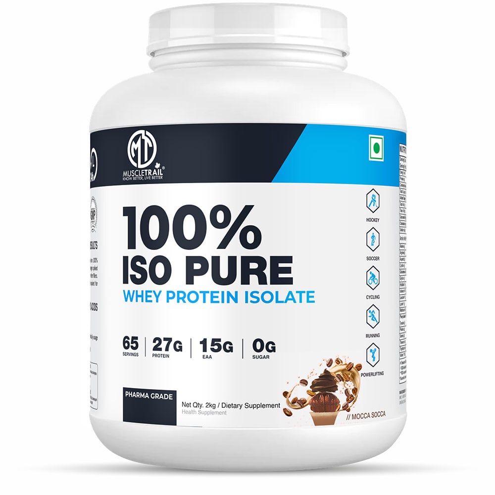 Muscle Trail 100% Iso Pure Whey Protein Isolate, 4.4 lb Mocca Socca-image-18