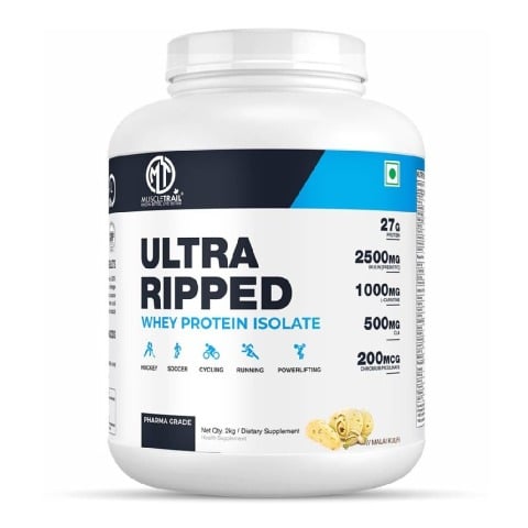 1 - Muscle Trail Ultra Ripped Whey Protein Isolate, 4.4 lb Malai Kulfi