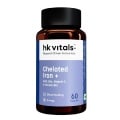 Chelated Iron + with Zinc Vitamin B12 & Vitamin C, 60 capsules