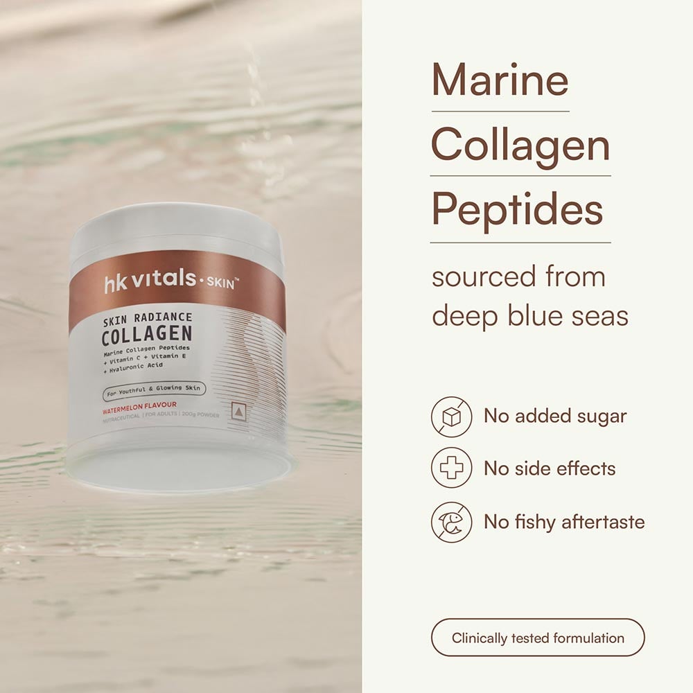 10 - HK Vitals Skin Radiance Collagen,  Marine Collagen  200 g  Watermelon