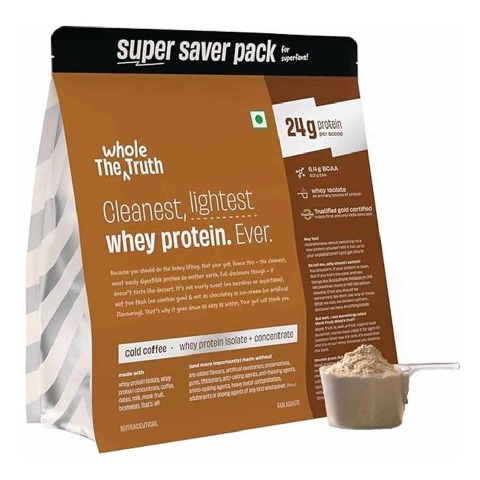 1 - The Whole Truth Whey Protein,  4.4 lb  Cold Coffee 