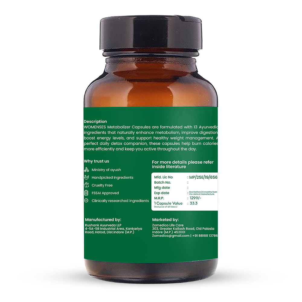 3 - WOMENSES Metabolizer Weight Management,  60 capsules 