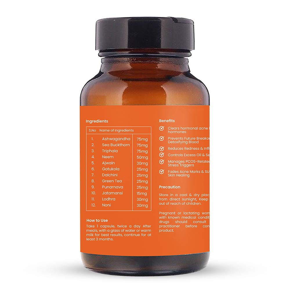 2 - WOMENSES Hormonal Acne Control,  60 capsules 