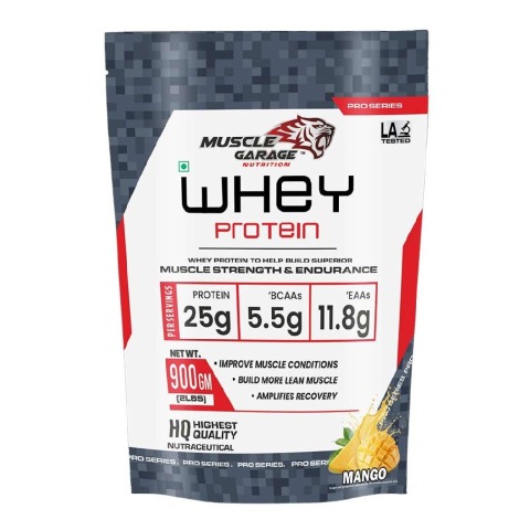 1 - Muscle Garage Whey Protein, 2 lb Mango