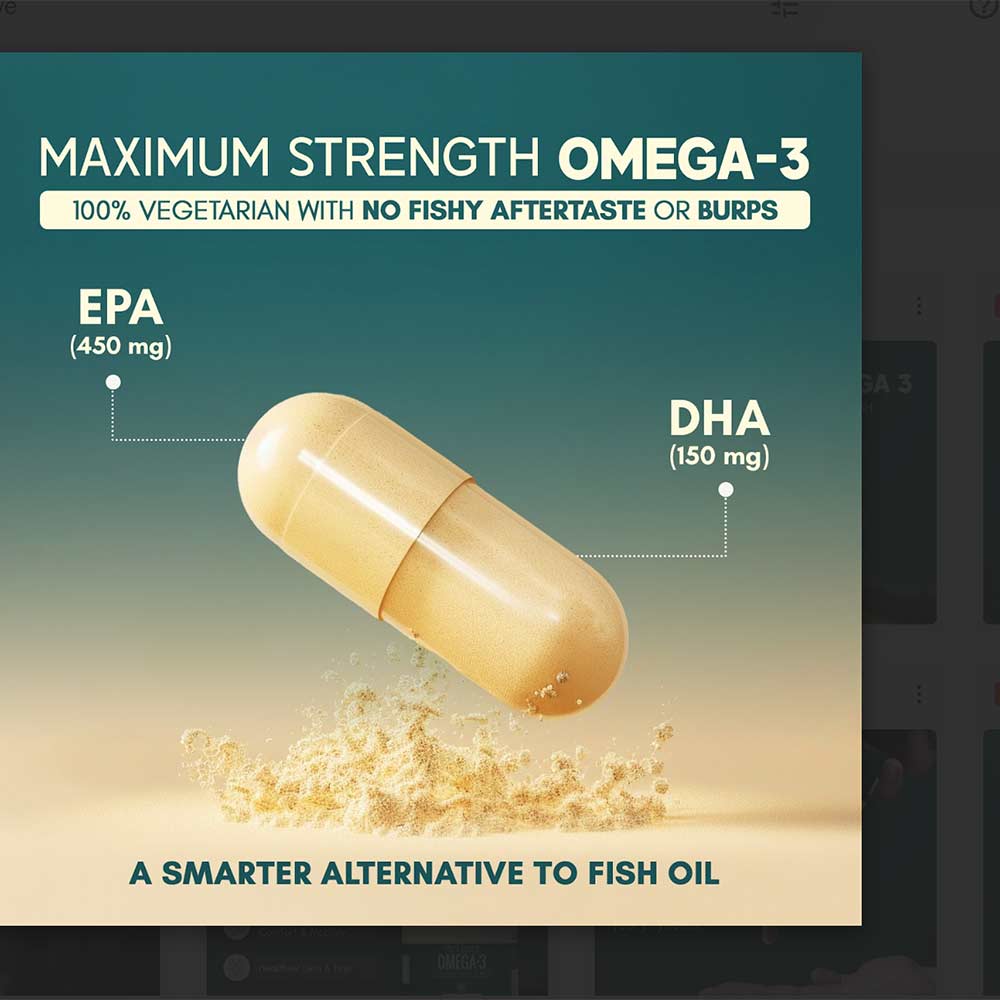 2 - Rasayanam Plant Based Omega 3,  60 capsules 