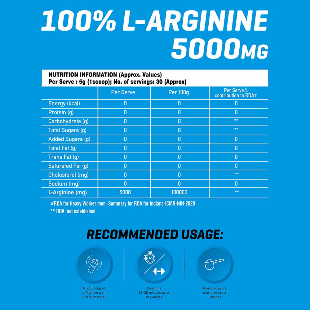 6 - Muscle Trail L-Arginine Unflavoured,  0.33 lb 