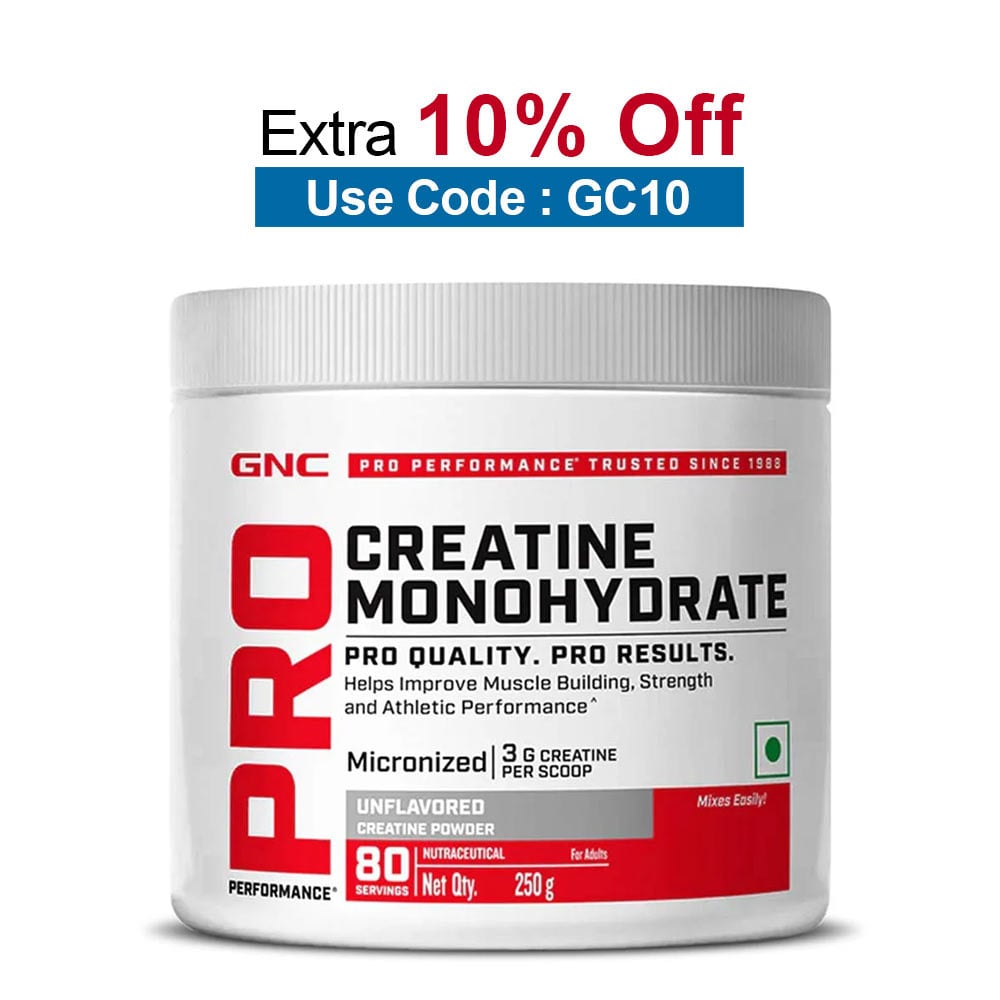 GNC Pro Performance Pure Micronized Creatine Monohydrate,  Unflavoured  0.55 lb 