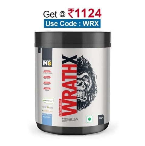 MuscleBlaze Pre Workout WrathX,  0.75 lb  Cola Frost 