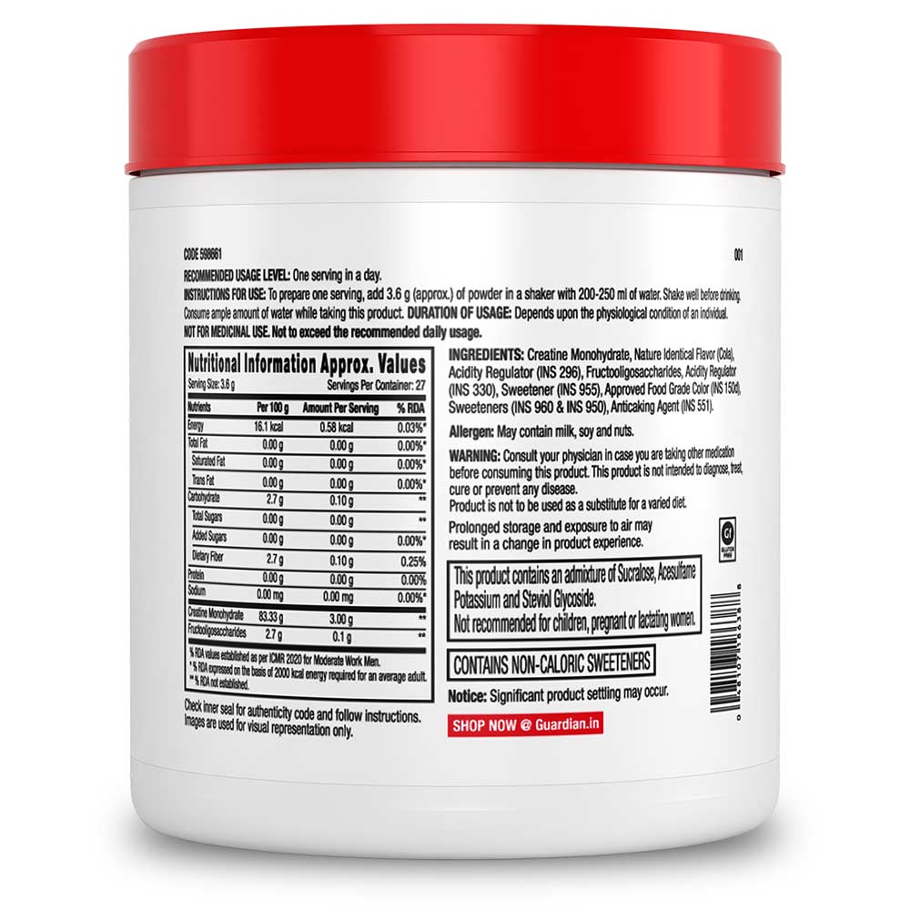 11 - GNC Pro Performance Pure Micronized Creatine Monohydrate,  Cola  0.22 lb 