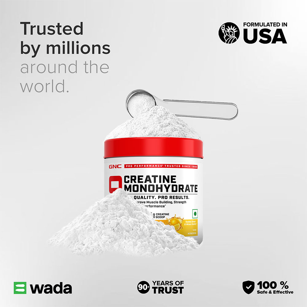 7 - GNC Pro Performance Pure Micronized Creatine Monohydrate,  Lemon  0.55 lb 