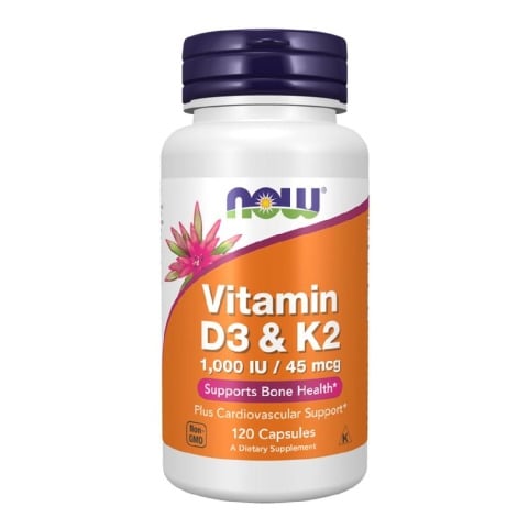 1 - Now Vitamin D3 & K2 (1000 IU),  120 veggie capsule(s)  Unflavoured 