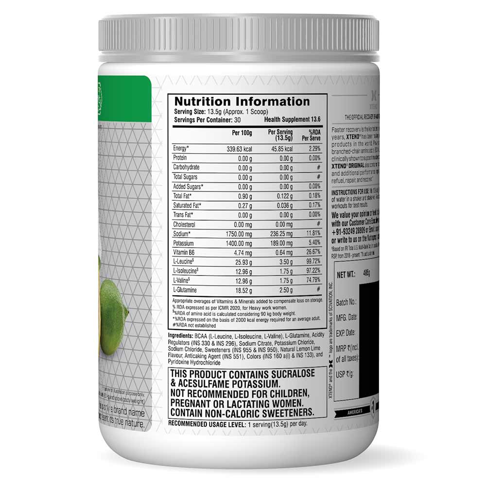 3 - Scivation Original BCAA,  0.89 lb  30 Servings  Lemon-Lime Squeeze 