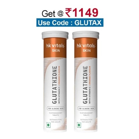 04	HealthKart HK Vitals Glutathione Effervescent, Orange 30 tablet(s)