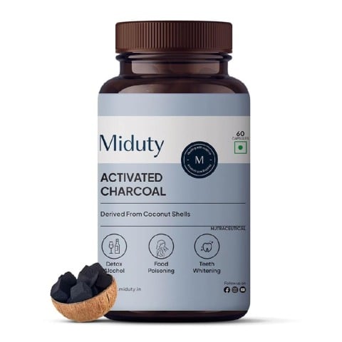 5 - Miduty Activated Charcoal,  60 capsules 