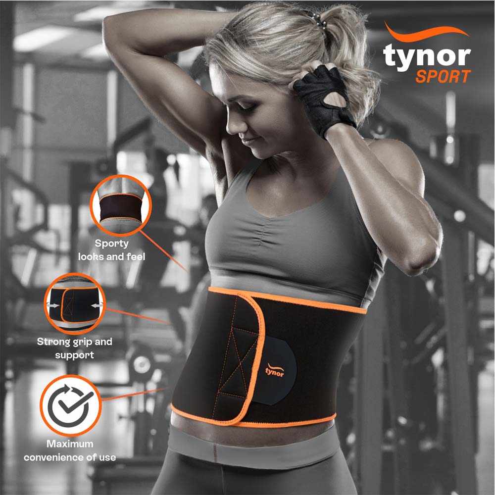 2 - Tynor Abs Support (Neo),  Universal  Black/Orange 