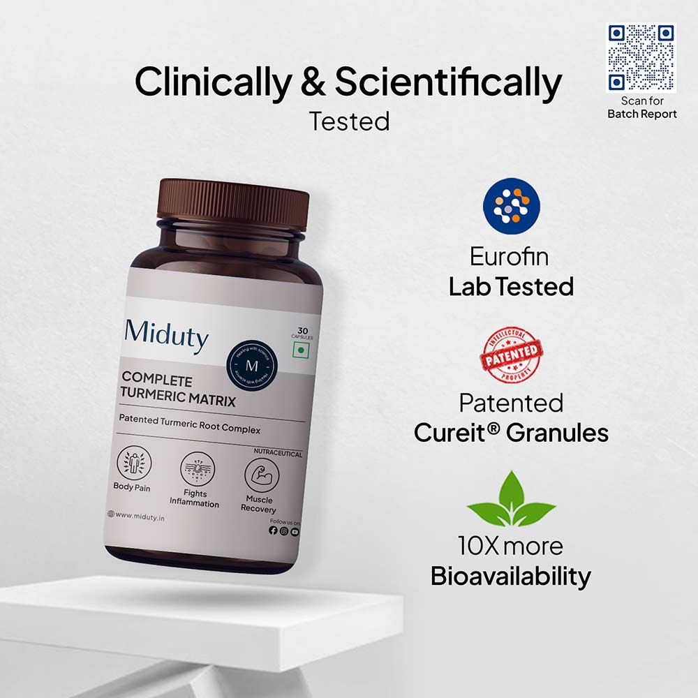 4 - Miduty Complete Turmeric Matrix,  30 capsules 