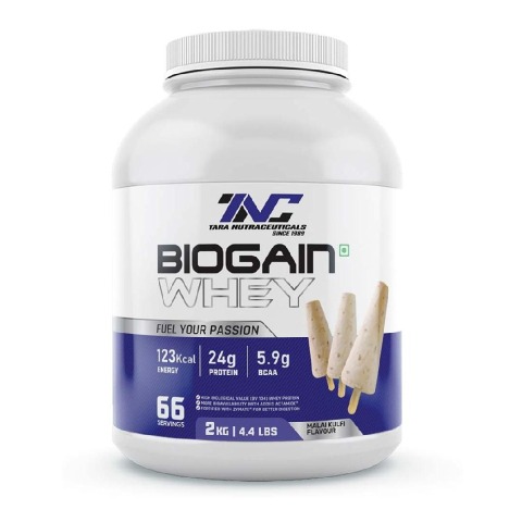 1 - Tara Nutraceuticals Biogain Whey,  4.4 lb  Malai Kulfi 
