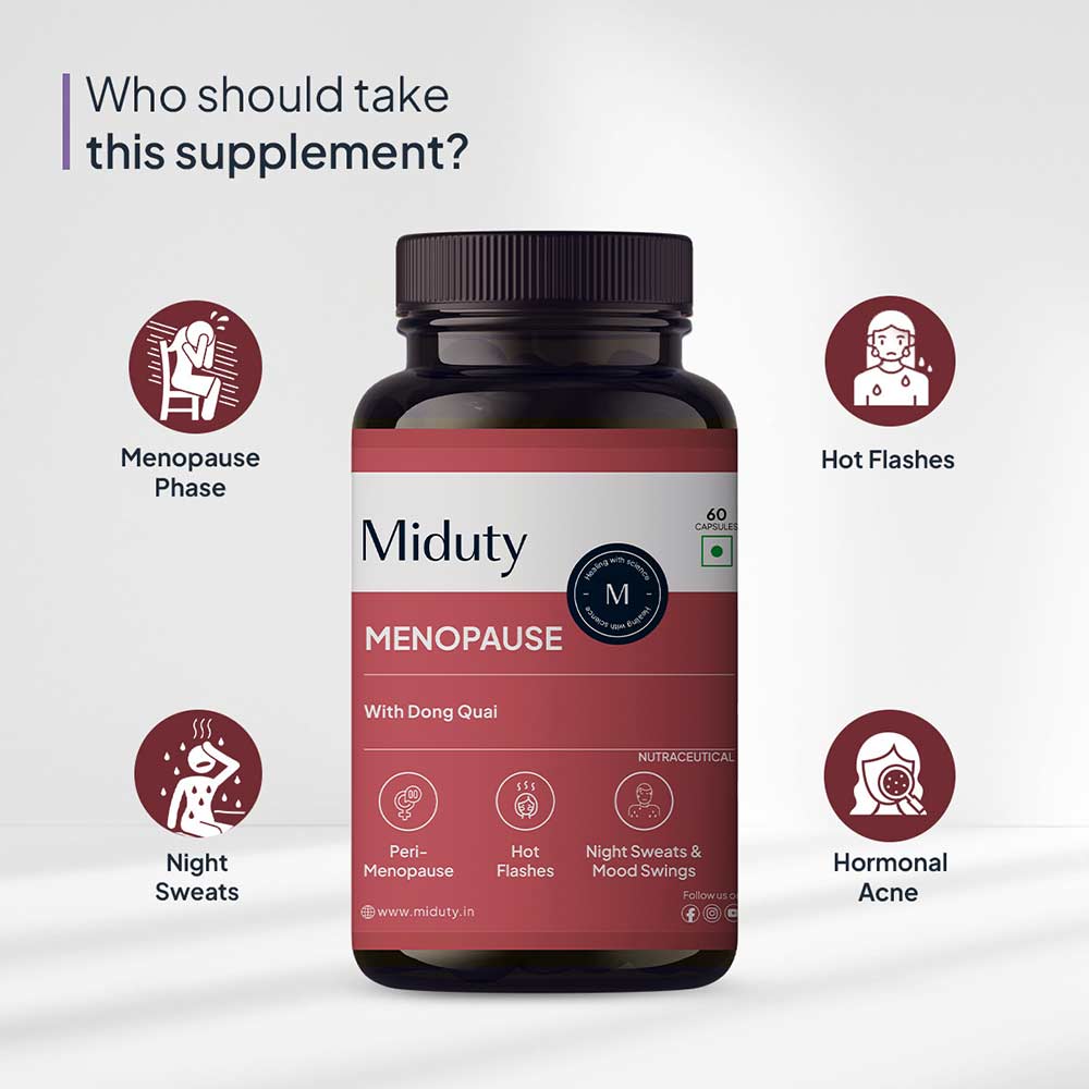 7 - Miduty Menopause,  60 capsules  Unflavoured 