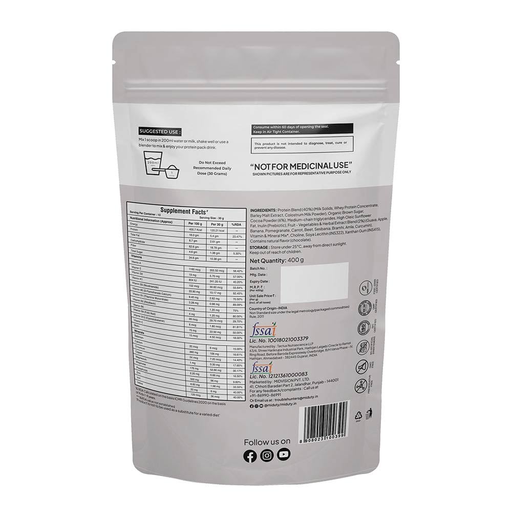 5 - Miduty Kids Shake,  400 g  Chocolate 