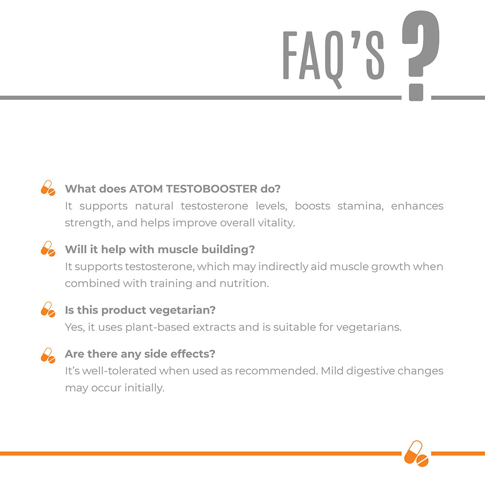 7 - AS-IT-IS Nutrition ATOM Testo Booster,  60 tablet(s)  Unflavoured 