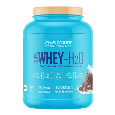 1 - Myfitness 100% WHEY-H2O Protein Isolate, 1.1 lb Rich Chocolate