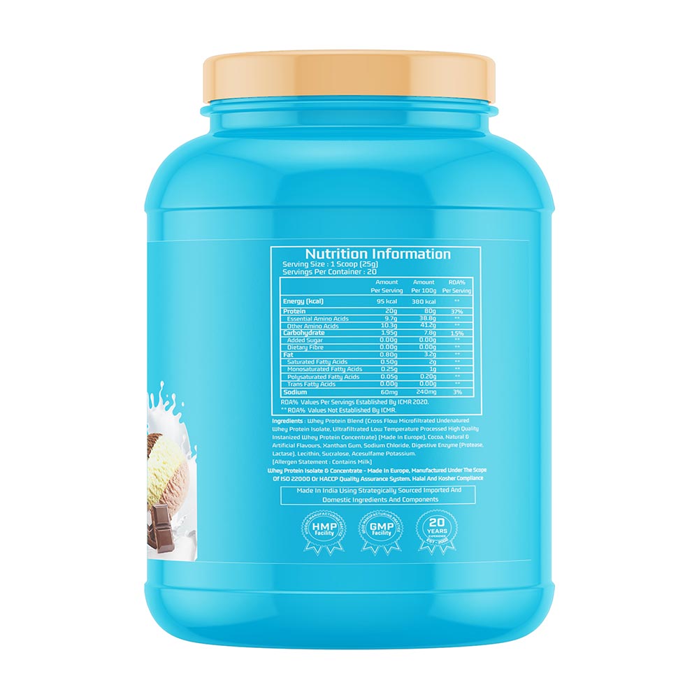 2 - Myfitness 100% WHEY-H2O Protein Isolate,  1.1 lb  Chocolate Fusion 