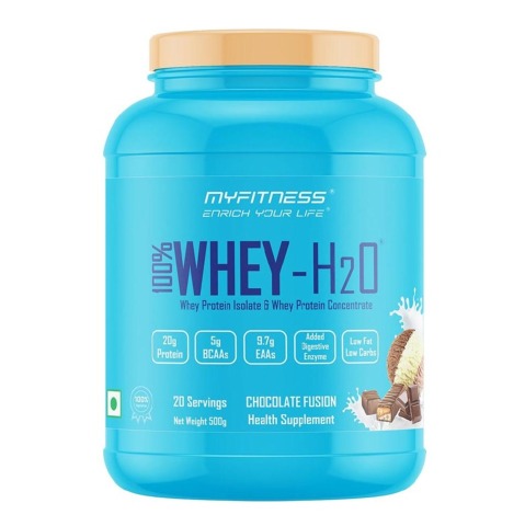 1 - Myfitness 100% WHEY-H2O Protein Isolate,  1.1 lb  Chocolate Fusion 