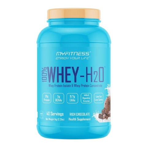1 - Myfitness 100% WHEY-H2O Protein Isolate,  2.2 lb  Rich Chocolate 