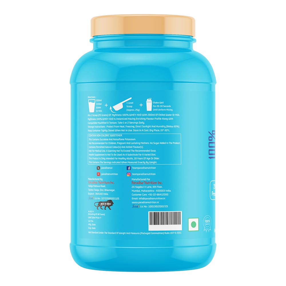 2 - Myfitness 100% WHEY-H2O Protein Isolate,  2.2 lb  Mango Kulfi 