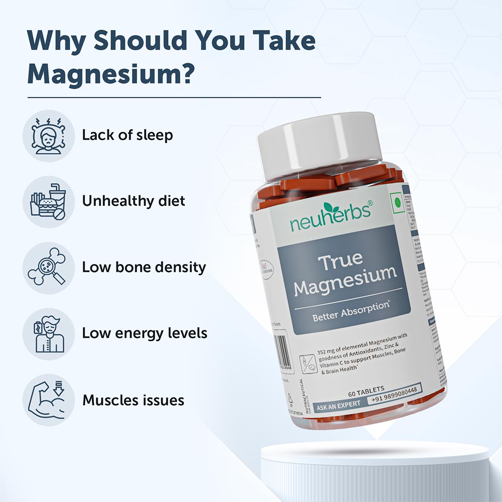 2 - Neuherbs True Magnesium,  Unflavoured  60 tablet(s) 