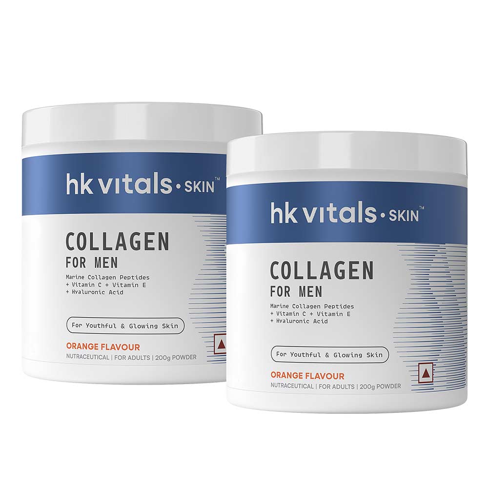 3 - HealthKart HK Vitals Collagen for Men,  400 g  Orange (Pack of 2)