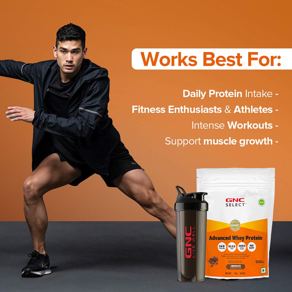 3 - GNC Select Advanced Whey Protein,  2.2 lb  Chocolate 