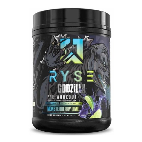 1 - Ryse Godzilla Pre Workout, 1.69 lb Monsterberry Lime