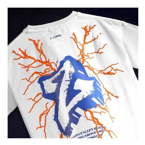 1 - MuscleBlaze Z Verse Oversized Solid T-Shirt,  X-Small  White 