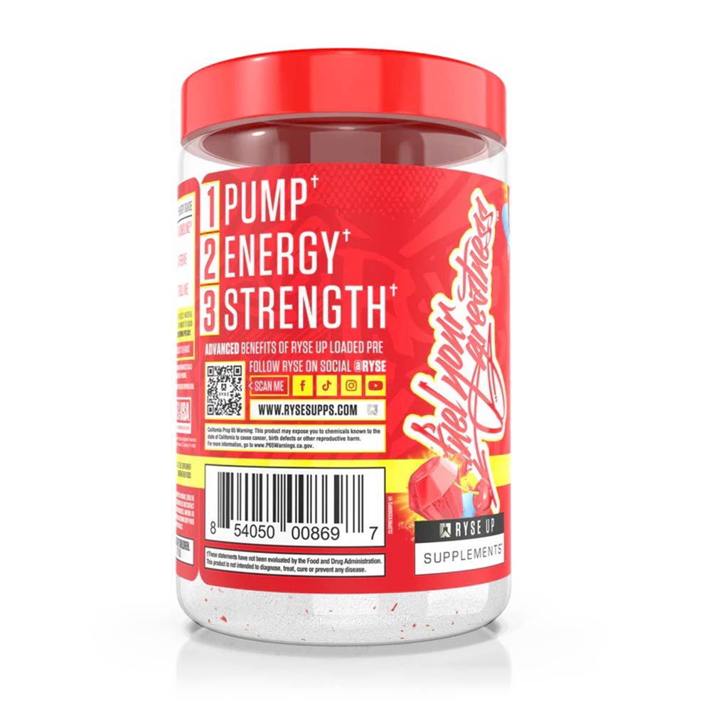 1 - Ryse Loaded Pre,  0.925 lb  Cherry Ring Pop 