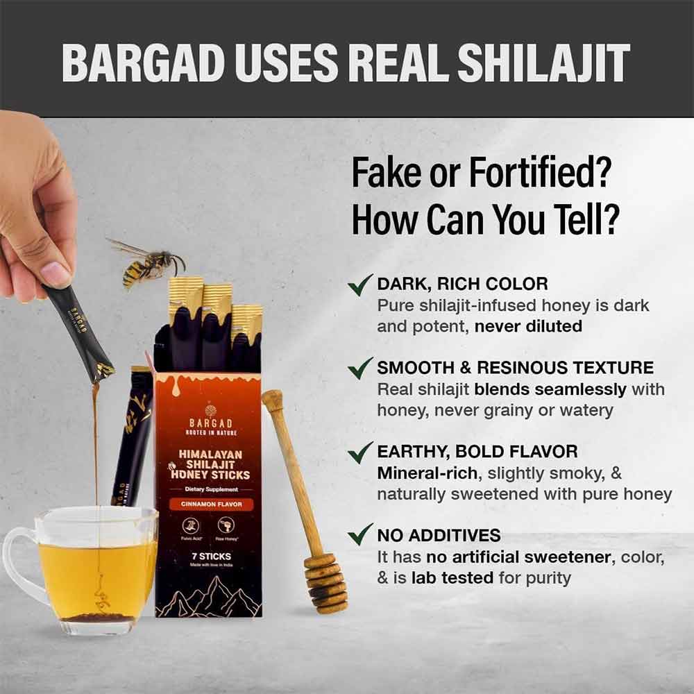 2 - Bargad Himalayan Shilajit Honey Sticks Cinnamon Flavour,  7 Stick(s) 