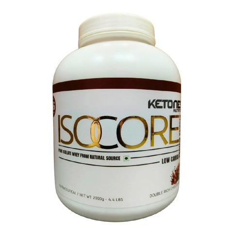 1 - Ketones Isocore Low Carb Whey Protein Isolate, 4.4 lb Double Rich Chocolate