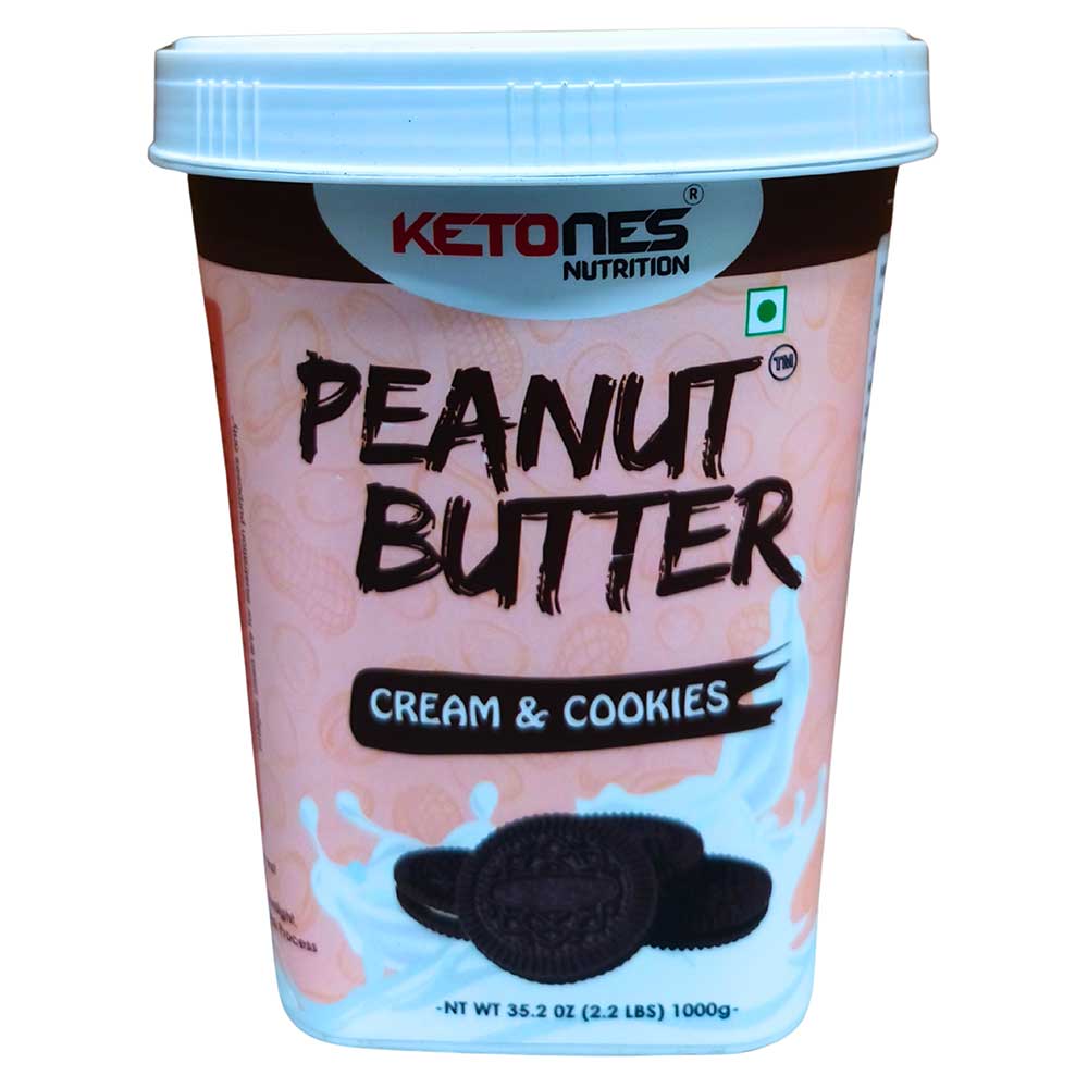 1 - Ketones Peanut Butter,  1 kg  Cream & Cookies 
