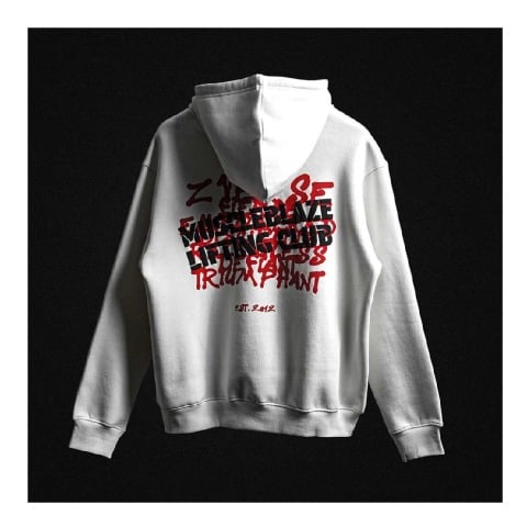 5 - MuscleBlaze Z-League Hoodie,  X-Large  White