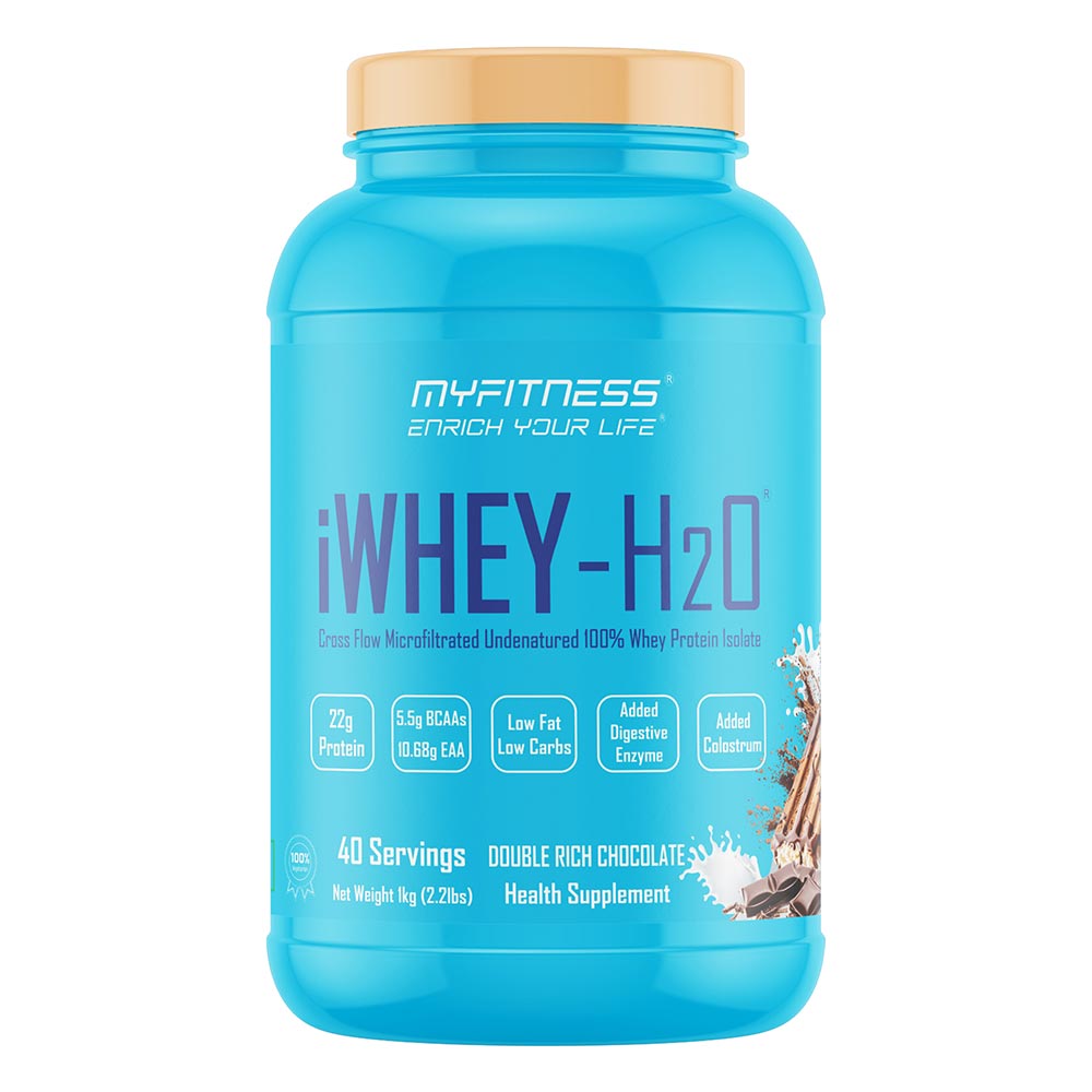 1 - Myfitness iWHEY- H2O,  2.2 lb  Double Rich Chocolate 