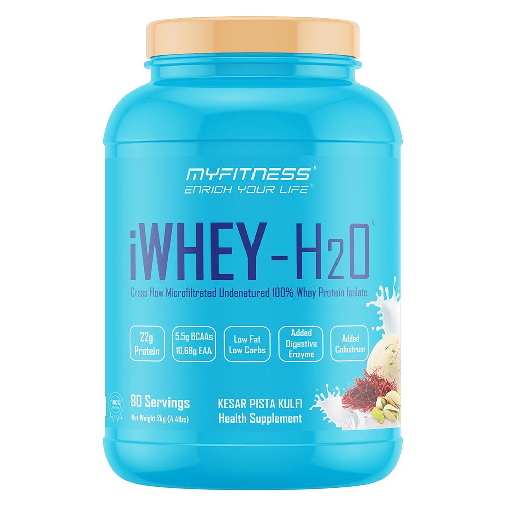1 - Myfitness iWHEY- H2O,  4.4 lb  Kesar Pista Kulfi 