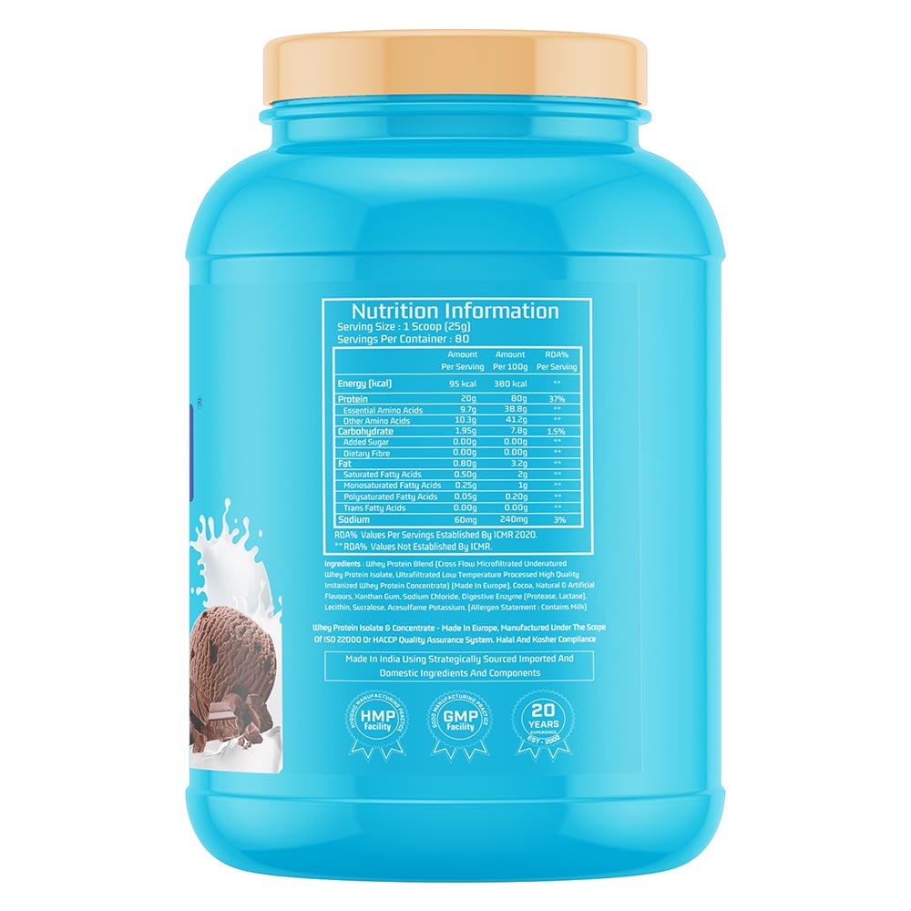 2 - Myfitness 100% WHEY-H2O Protein Isolate,  4.4 lb  Rich Chocolate 
