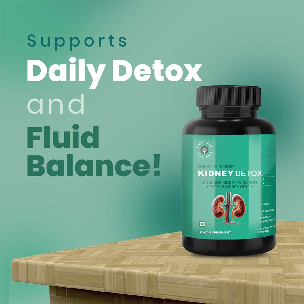 4 - CUREFOREVER Kidney Detox,  30 veggie capsule(s) 