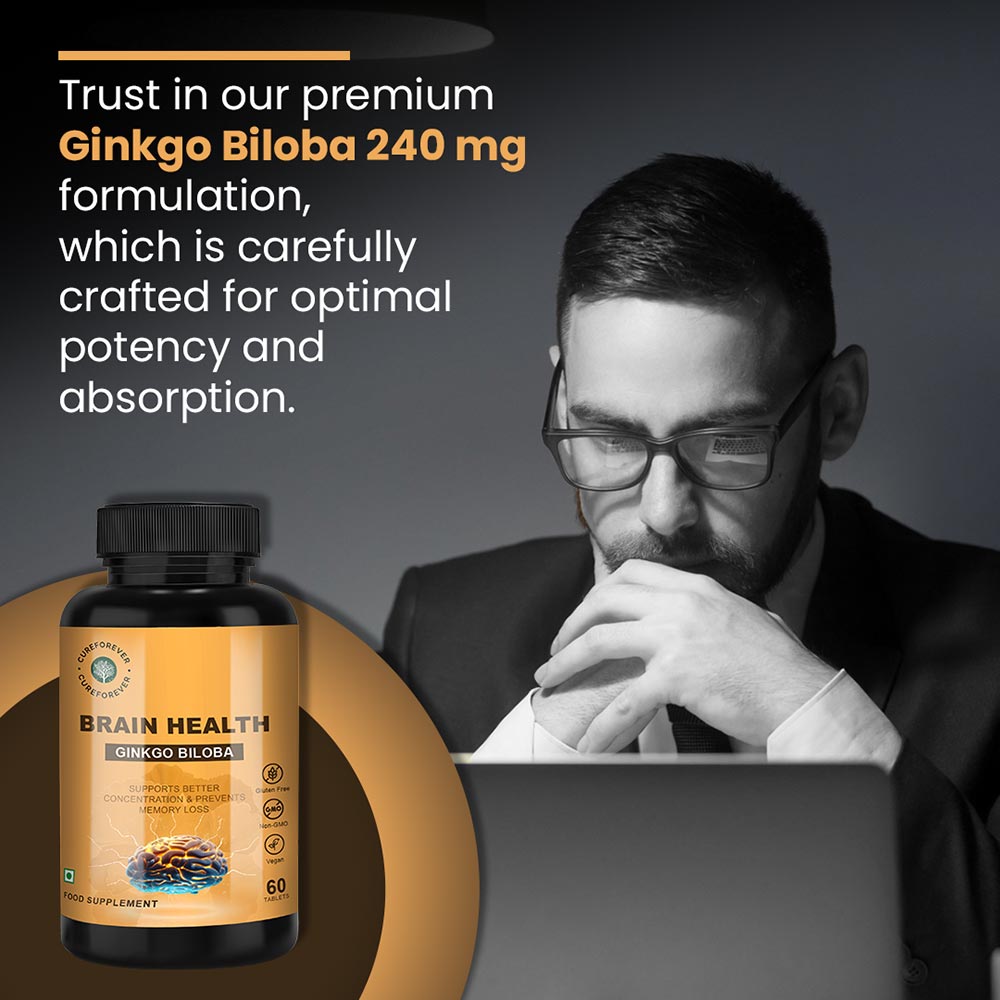 7 - CUREFOREVER Ginkgo Biloba 240mg,  60 tablet(s) 