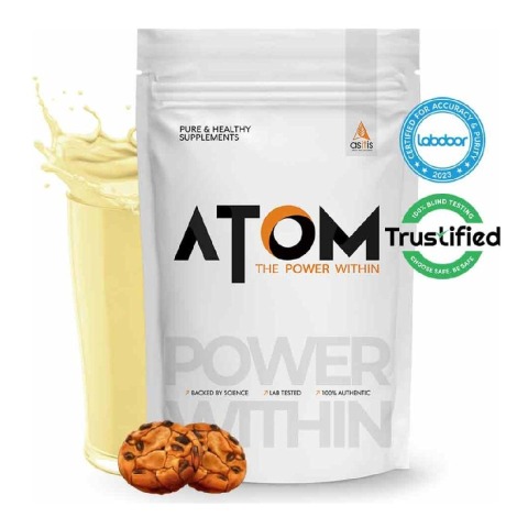 1 - AS-IT-IS Nutrition ATOM Whey Protein with Enzymes,  4.4 lb  Cookies & Cream 