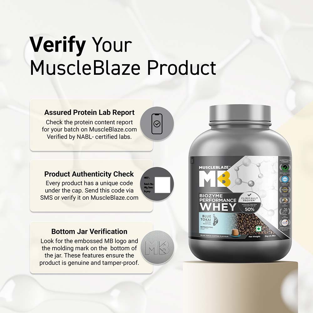 10 - MuscleBlaze Biozyme Performance Whey, 4.4 lb Blue Tokai Coffee